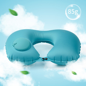 Tragbares Werks lager U-förmiges aufblasbares Reise kissen Automatisches aufblasbares TPU-Nacken kissen mit Luftfüllung - Product Image 1