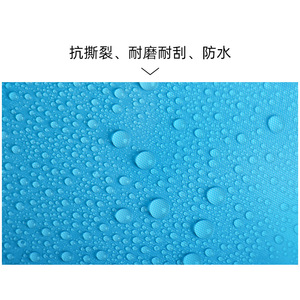 Portable <b>Folding</b> Shopping <b>Bag</b> Large Size Thickened Eco Friendly Tote <b>Bag</b> Sky Blue Vertical Style For Market And Gifting - Product Image 1