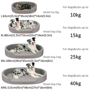 Lit pour animaux de compagnie universel amovible lavable quatre saisons Design en os Tapis double face séparé Chat résistant aux rayures et aux morsures - Product Image 4