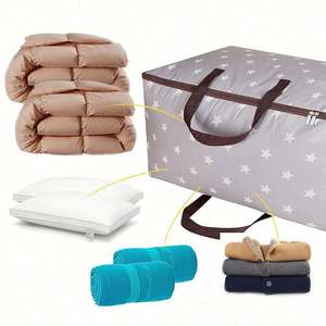 Custom 210D Oxford Foldable <b>Storage</b> <b>Bag</b> Home Quilt Closet Organizer for Wardrobe Space for Blankets and Clothes - Product Image 2