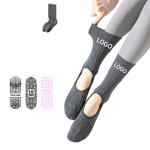 Knitted Grip Split-Toe Sports <b>Socks</b> Taiwan Made Spandex Nylon Cotton Blend Five-Toe Anti-Slip Yoga Pilates Training <b>Socks</b> - Product Image 1