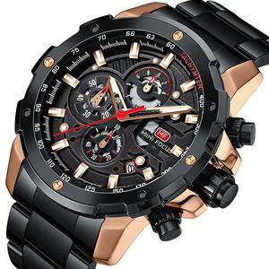 นาฬิกา MINI FOCUS 0401G นาฬิกาข้อมือผู้ชายสำหรับธุรกิจและพักผ่อน นาฬิกาควอตซ์กันน้ำอเนกประสงค์ สายสแตนเลส นาฬิกาผู้ชาย 2025 - Product Image 1