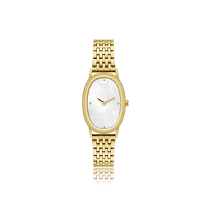 Vente en gros Montre de femme d'affaires Montre habillée pour femmes avec bracelet en métal doré Montre analogique simple et minimaliste pour le bureau - Product Image 2