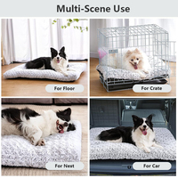 Mousse à mémoire de forme xl grand coussin orthopédique imperméable et apaisant pour animaux de compagnie canapé-lit pour chat et chien