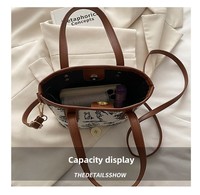 Sac à main pour femmes de grande capacité, sac à bandoulière pour les trajets quotidiens, sac à bandoulière décontracté, sac à main polyvalent en polyester, sacs à main de luxe pour femmes