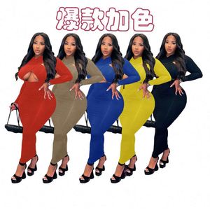 Nuova tendenza L-4Xl autunno e inverno a maniche lunghe a maniche lunghe abito Casual alla moda donna taglie forti <span class=keywords><strong>abbigliamento</strong></span> donna - Product Image 3