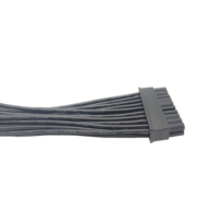 Kabel Harness Hitam Satu Jalur Dengan Konektor Terminal Molex 20 Pin