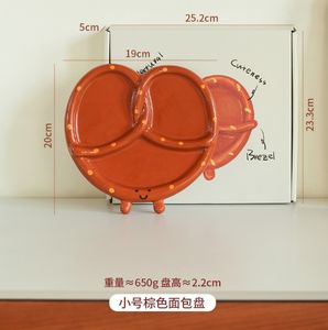 Vaisselle en céramique de style coréen New Ins avec des normes d'apparence élevées, assiettes à pain à eau alcaline et assiettes de service pour le <span class=keywords><strong>petit</strong></span>-déjeuner - Product Image 5