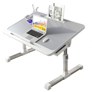 Cyclic <b>Foldable</b> Bedside <b>Desk</b> 60x40cm Height Adjustable Modern Simple Computer Table For Bedroom Student Dormitory Study - Product Image 3