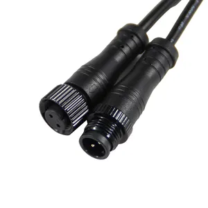 사용자 정의 2Pin 12 볼트 Dc 연장 케이블 Led 스트립 빛 방수 2/3/4/5 핀 전기 커넥터 12 V