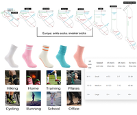 Chaussettes de sport respirantes personnalisées de haute qualité, chaussettes de course tricotées respirantes, chaussettes de basketball pour hommes et femmes