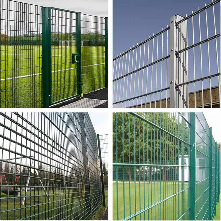 Custom  hot dip galvanized double welded  wire mesh fence garden fence 868 double fence iron wire mesh hot dip galvanized double