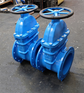 Vanne à opercule en fonte ductile VEYRON, norme DIN 3352 BS, DN100 PN16, matériau DI, tige non élévatrice, siège souple, pour l'eau - Product Image 4