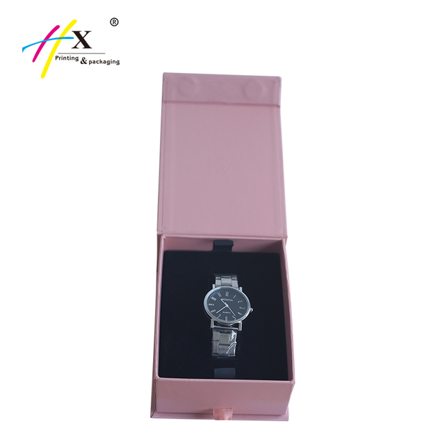 Cheap Cardboard New Arrival Carton Selling Long Rectangle Eco Friendly Recycled Hard Two Pieces Packaging Women Wrist Watch Box