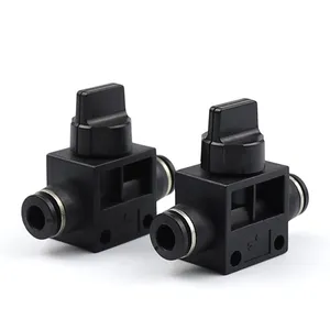 Plastic Hand Valve Connector 4mm 6mm 8mm 10mm 12mm 16mm Air Flow Control One Touch Tube Pneumatic Fittings