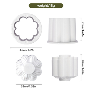 2 cái hai mặt in ấn xi lanh nguồn gốc mô phỏng Baking đồ dùng nhựa ép bánh công cụ thiết lập in khuôn Cookie - Product Image 6