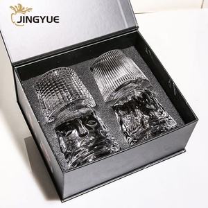 150ml 5オンス回転ロックバーウェア昔ながらのウイスキーグラスセット高級ギフトボックス付きスコッチブルボン酒カクテルドリンク - Product Image 2