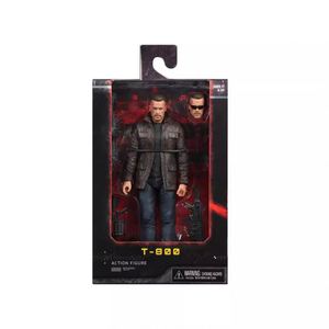 NECA Terminator 2019 Movie Dark <span class=keywords><strong>Fate</strong></span> Sara Conner Old Arnold Schwarzenegger T800 Modèle en PVC fait main, état neuf - Product Image 5