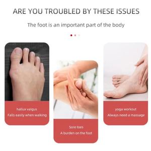 Attelle en gel de silicone pour redresser les orteils, flexible, pour soulager la douleur – Meilleure vente - Product Image 3