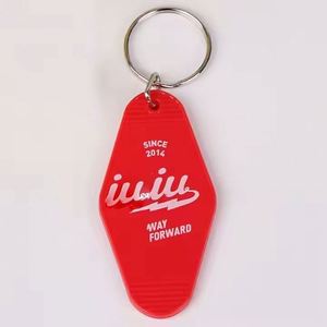 Design Custom Retro Style Hotel Keychain Creative UV Printed Plastic Keychain with Cartoon & Anime Design Gift - Product Image 5