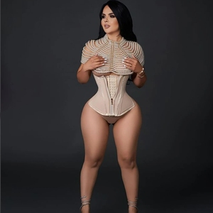 Trainer per cintura in vita doppia compressione BBL Fajas Colombian OEM Body Shaper guaina per il controllo della pancia dimagrante modellina pancia piatta - Product Image 4
