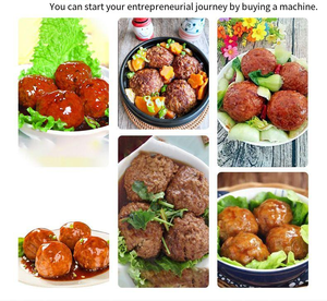 Nhà Máy Giá Chất Lượng Cao Thịt Patty Hình Thành Máy Thịt Lợn Cá Thịt Bò Bóng Gà Bóng Máy Làm Thịt Viên Patties Máy - Product Image 2