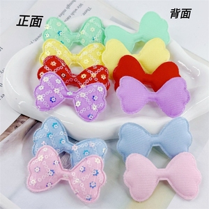 Perline di stoffa fai da te <span class=keywords><strong>a</strong></span> forma di piccoli fiori, paillettes, fiocchi, graziosi nodi <span class=keywords><strong>a</strong></span> otto, fermagli per capelli, bambole, abbigliamento, copricapi, accessori - Product Image 3