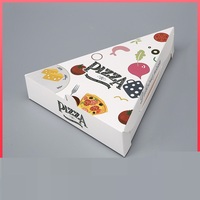 Fabricant de boîte à tranches de pizza personnalisée boîte de papier d'emballage de cônes gaufrés de crêpes boîte à pizza triangle d'emballage de pizza à emporter