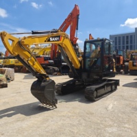 Excavadora Hidráulica Usada Sany60c de 6 Toneladas, Mini Excavadora Usada al 95% de Estado Nuevo, Excavadora Sany Sy60c en Venta