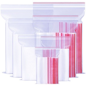 Tas ritsleting plastik PE tebal transparan dengan fitur segel tas dapat ditutup kembali - Product Image 6