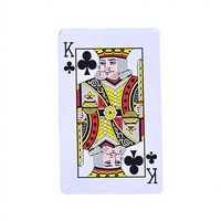 Cartes de poker personnalisées en feuille d'or, en PVC plastique imperméable, lisses, pour cadeaux et jeux de société