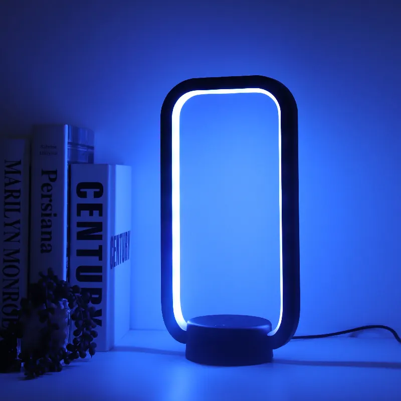 NEWEST! Bedside table lamp with wireless charger Remote control color changing wireless charge table lamp night light