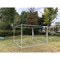 Tenda Sukkah Dua Warna 3x3m Putih Biru Dongker, Rangka Baja, Perlengkapan Sukkah, Tempat Berteduh untuk Pertemuan Komunitas