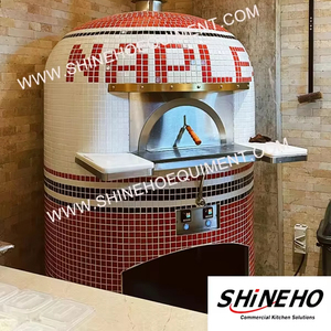 فرن بيتزا تجاري عالي الجودة صغير ومحمول يعمل بالحطب للاستخدام الخارجي/الداخلي من الصخور البركانية للبيع - Product Image 2