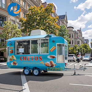 Chariot alimentaire pour la vente de glaces, gâteaux, burgers, hot-dogs et pizzas, équipement de cuisine commerciale pour les opérations de vente ambulante - Product Image 3