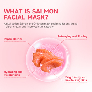 <span class=keywords><strong>Masque</strong></span> facial anti-âge au collagène de saumon en gros avec acide hyaluronique et vitamine C, raffermissant et hydratant, logo personnalisé, tous types de peau - Product Image 3