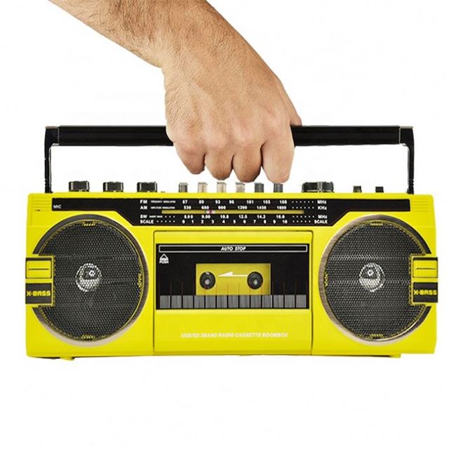 Factory Price 2025 Mechanism Hd Sound Casette Recording Boombox Stereo Cassette Recorder Cassette Tape Player