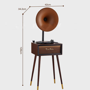 Tocadiscos de Vinilo Personalizado de Fábrica, Reproductor de Discos Retro, Gramófono de 3 Velocidades con Bluetooth, FM, USB y Audio de Alta Fidelidad - Product Image 5