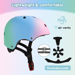 Conjunto de Equipo de Protección Deportiva para Niños, Carcasa de ABS, Espuma EPS, Casco Ajustable, Protectores de Rodilla, Codo y Muñeca para Niños y Niñas - Product Image 3