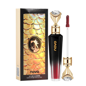 NOVO 7 couleurs Queen Vintage Velvet Lip Glaze, rouge à lèvres lissant à rendu de couleur, hydratant, brillant, effet cristal - Product Image 6