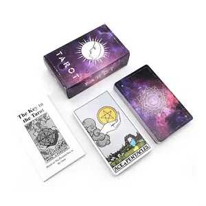 Chất lượng cao tùy chỉnh Tarot boong thẻ in ấn thẻ với cuốn sách hướng dẫn