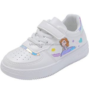 Scarpe da ginnastica da <span class=keywords><strong>bambina</strong></span> con suola morbida nuova moda scarpe traspiranti Casual da principessa con bordo per bambini scarpe <span class=keywords><strong>bianche</strong></span> - Product Image 4