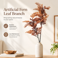 Plante artificielle style INS en gros, fausse fougère séchée, hautes branches, buissons de verdure, accessoires pour arrangements floraux et décoration de balcon