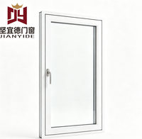 Ventana Abatible de PVC con Certificación CE, Moderna y de Ahorro Energético, con Doble Acristalamiento Low-E para Baño y Cocina