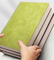 Cahier de notes A4 épais de 416 pages, papier doublé épais de 80 g/m², couverture souple en cuir, pour l'écriture, le travail et l'école.
