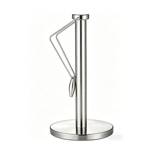Porte-serviettes en papier vertical en acier inoxydable, support moderne pour serviettes de table, pour comptoir de cuisine, restaurant, hôtel - Product Image 6