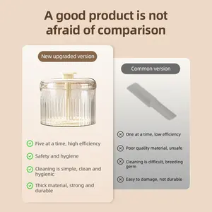 Molde manual translúcido para 5 albócalas, herramienta para hacer dumplings de carne y arroz, utensilio para dumplings transparentes - Product Image 3