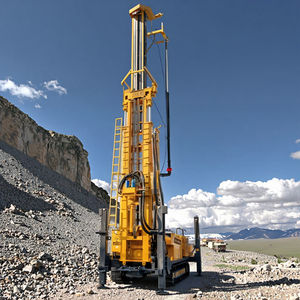 เครื่องเจาะบ่อน้ำหมุนนิวเมติกขับเคลื่อนด้วยเครื่องยนต์ดีเซลเครื่องจักรผลิตจากโรงงานโดยตรงเครื่องเจาะบ่อน้ำลึกแบบ Max.300m ใหม่ - Product Image 4