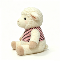 Peluche d'agneau personnalisée, mouton en peluche mignon, jouet en peluche doux, peluche d'agneau en peluche