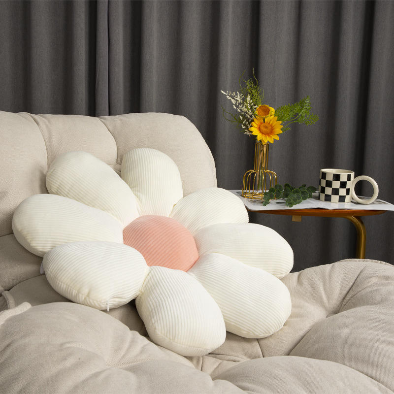 High Quality Daisy Flower Shaped Throw Pillow Butt Cushion Decorative  Pillows